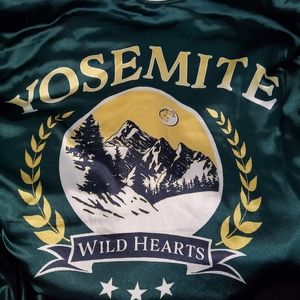 EMERALD SATIN YOSEMITE BOMBER